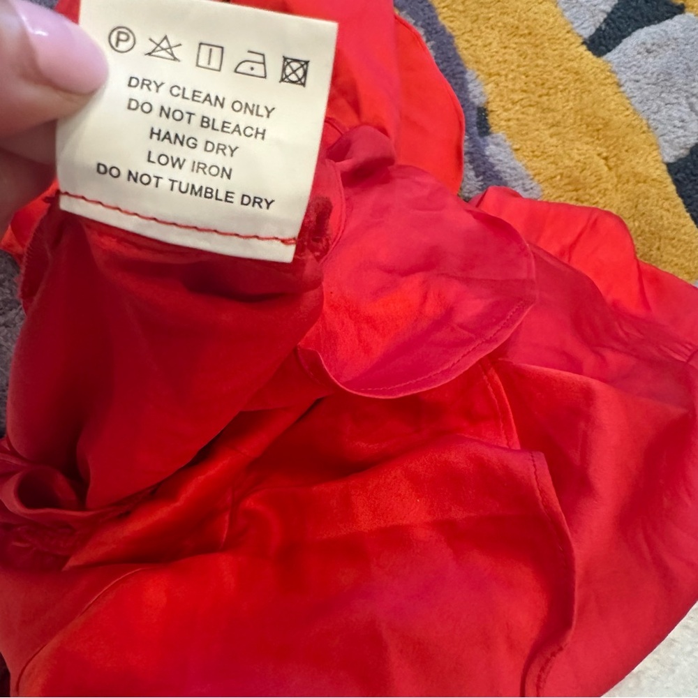 Few Moda Red Ruffle Cutout Mini Dress - Picture 2 of 9